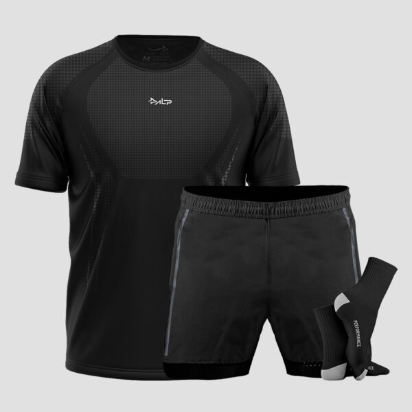 Kit Camiseta Apex + Bermuda Aerofit + Meia Performance 2