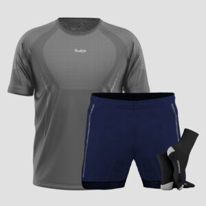 Kit Camiseta Apex + Bermuda Aerofit + Meia Performance 5