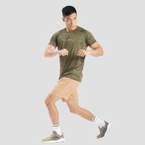 Camiseta Dry Fit Middle Lupus Mescla Verde