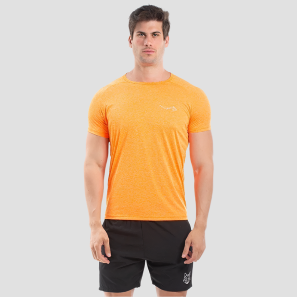 Camiseta Dry Fit Move Laranja Flúor