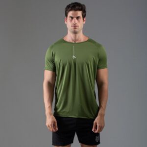 Camiseta Poliamida Line Lupus Verde Folha