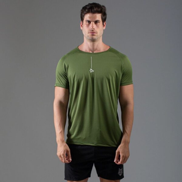 Camiseta Poliamida Line Lupus Verde Folha