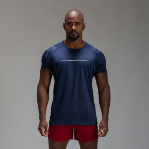 Camiseta Dry Fit Line Move Marinho Ashir