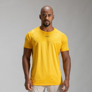 Camiseta Dry Fit Lineup Amarelo Mostarda