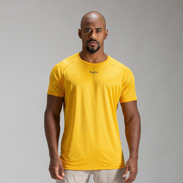 Camiseta Dry Fit Lineup Amarelo Mostarda