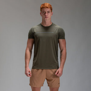 Camiseta Dry Fit Parallel Line Verde Bélico
