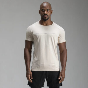 Camiseta Poliamida Line Tenacity Bege Monk