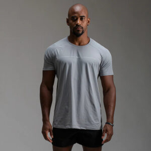 Camiseta Poliamida Line Tenacity Cinza Gelo