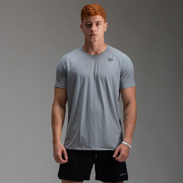 Camiseta Poliamida Lupus Back Cinza Gelo