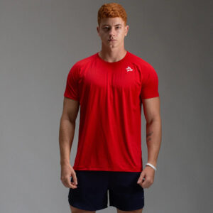 Camiseta Poliamida Lupus Back Vermelho Acerola